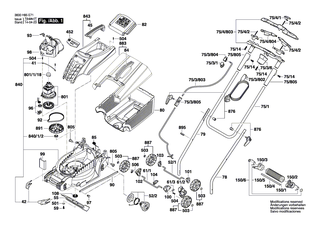 BOSCH Einsatz | Ersatzteile f�r ROTAK 32 LI, ROTAK 32 LI High Power - F016L68010