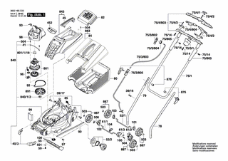 BOSCH Achse | Ersatzteile f�r ROTAK 32 LI, ROTAK 32 LI...
