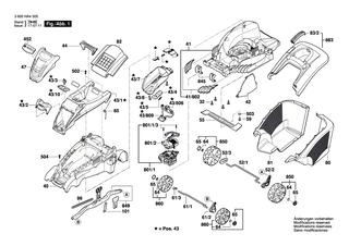 BOSCH Geh�use | Ersatzteile f�r Rotak 43 LI, Rotak 36-43 LI R - F016L68166