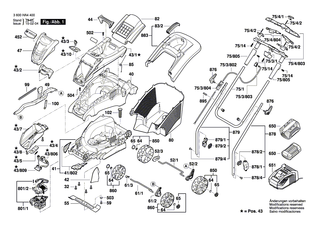 BOSCH Firmenzeichen Rotak 37 LI M | Ersatzteile f�r Rotak...