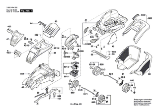 BOSCH Firmenzeichen Rotak 43 LI | Ersatzteile f�r Rotak 43 LI - F016L68232