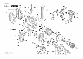 BOSCH Zusatzhandgriff | Ersatzteile für GBM 9-16 | 1619PA7850