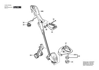 BOSCH Fadenspender | Ersatzteile f�r ART 23 COMBITRIM, ART 2300 COMBITRIM - F016L71115