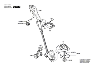 BOSCH Handgriff-Set | Ersatzteile f�r ART 23 COMBITRIM, ART 2300 COMBITRIM - F016L71116