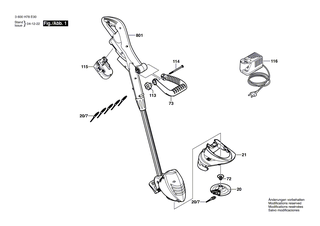 BOSCH Handgriff-Set | Ersatzteile f�r ART 23 COMBITRIM, ART 2300 COMBITRIM - F016L71116