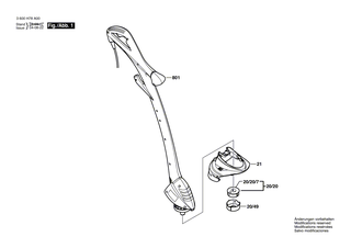 BOSCH Fadenspender | Ersatzteile f�r ART 23 EASYTRIM, ART EASYTRIM - 1619P16616