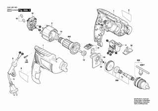 BOSCH Netzanschlussleitung | Ersatzteile für GSB 570 | 1619PB4805