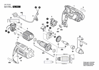 BOSCH Kohlebürstensatz | Ersatzteile für GSB 10 | 2610391290
