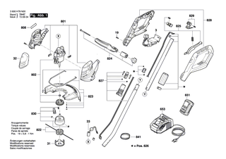 BOSCH Schraube | Ersatzteile f�r ART 30-36 LI, AFS 23-37 - F016L72416