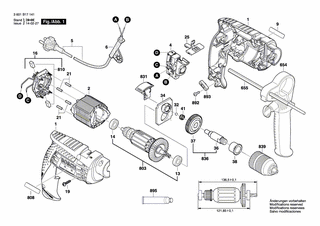 BOSCH Schrumpfschlauch | Ersatzteile für GSB 13 RE | 2600409021