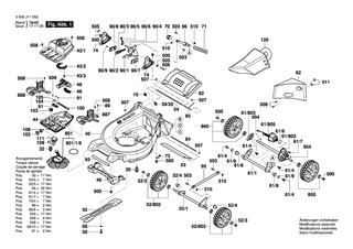 BOSCH Chassis | Ersatzteile f�r GRA 53 - F016L76019