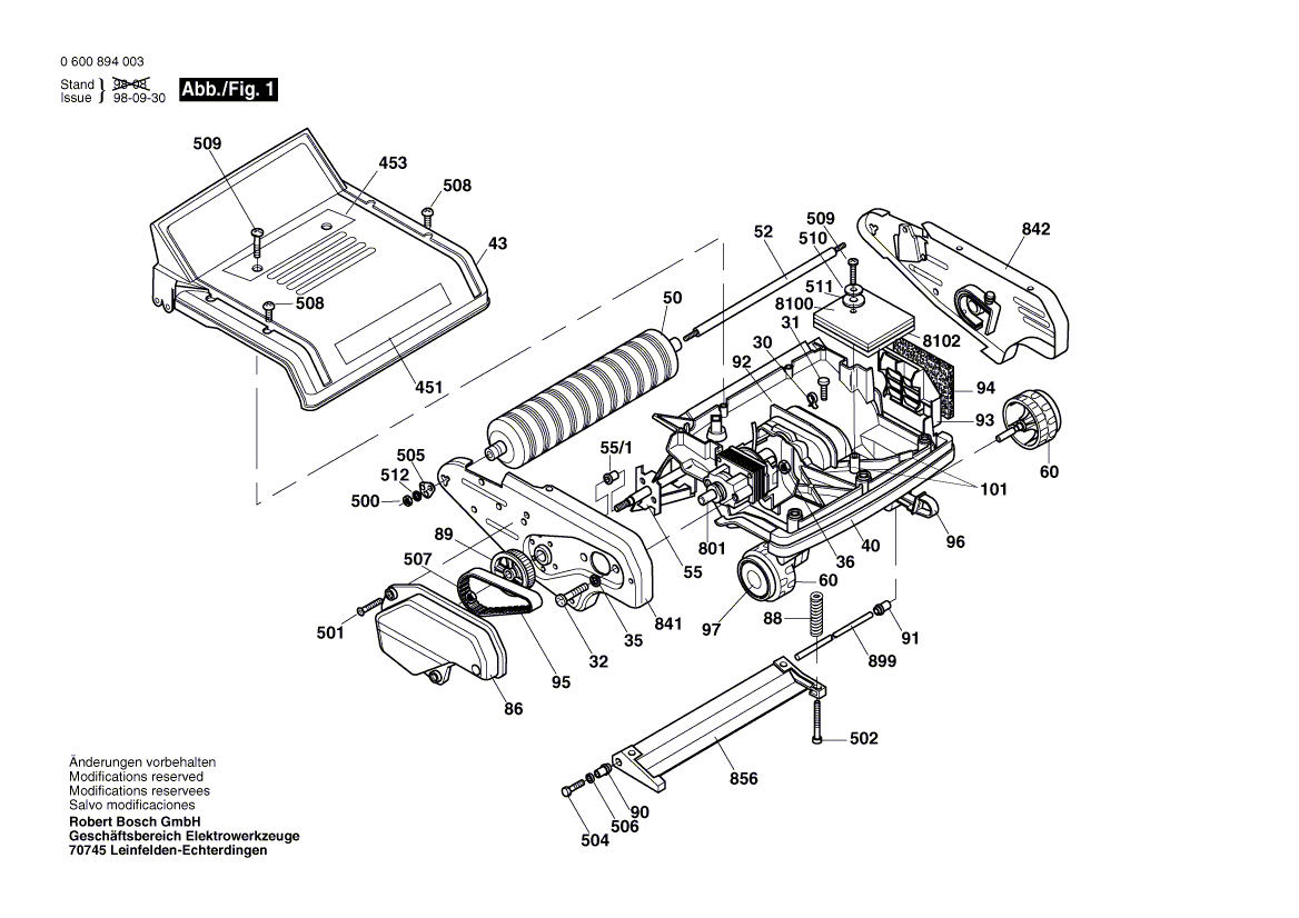 BOSCH Schraube M 6 | Ersatzteile für ASM 30 - F016T43163