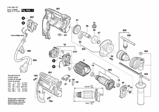 BOSCH Bürstenplatte | Ersatzteile für GSB 16 RE | 2609199403
