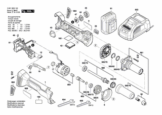 BOSCH Einmaulschlüssel SW13 | Ersatzteile für GGS 18V-23LC | 3607950025