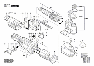 BOSCH Luftleitring | Ersatzteile für GOP 40-30 | 2601328093