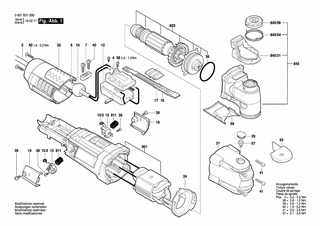BOSCH Deckelgehäuse | Ersatzteile für GOP 40-30 | 2609100909