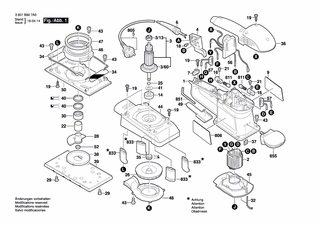 BOSCH Schwingplatte | Ersatzteile für GSS 230 AE | 2608000166