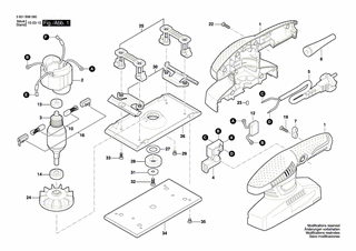 BOSCH Schaumstoffplatte | Ersatzteile für GSS 2300 | 1619PA7652