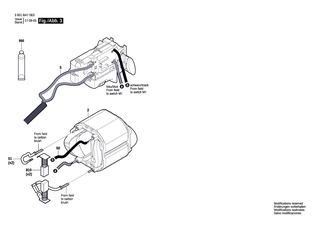 BOSCH Schenkelfeder | Ersatzteile für GST 700 | 1619P14636