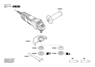 BOSCH Gleitlager | Ersatzteile f�r GWS 850 | 1600200029