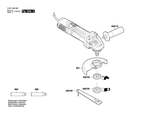 BOSCH Schutzhaube Ø125 MM SILBER | Ersatzteile für GWS 7-125 | 1600A00XU7