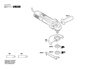 BOSCH Aufnahmeflansch | Ersatzteile f�r GWS 7-100 | 1605703115