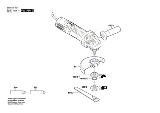 BOSCH Kohlebürstensatz | Ersatzteile für GWS 7-115 | 1619P02870
