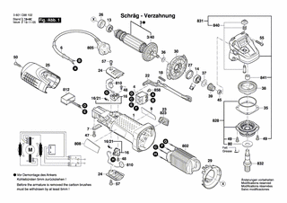 BOSCH Luftverteiler | Ersatzteile für GWS 7-125 | 1619P02819