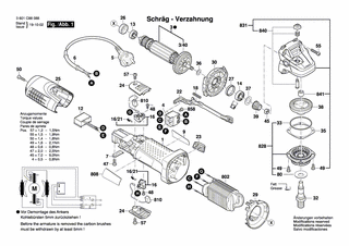 BOSCH Schalterknopf | Ersatzteile für GWS 7-125 | 1619P10838