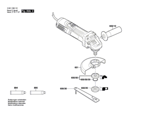 BOSCH Polschuh 220-230V | Ersatzteile für GWS 7-115 | 1619P07239