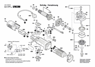 BOSCH Spiralfeder | Ersatzteile für GWS 7-115 E | 1619P02809