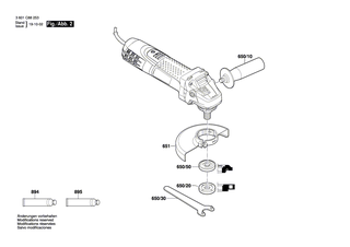 BOSCH Torx-Linsenschraube 4x25 | Ersatzteile f�r GWS 7-100 T | 1619P01066