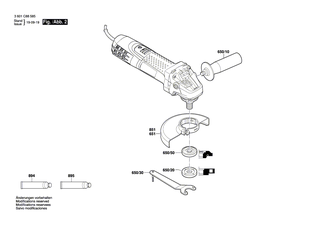 BOSCH Vorlegscheibe | Ersatzteile f�r GWS 7-100 ET | 1619P00987