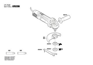 BOSCH Kohleb�rstensatz | Ersatzteile f�r GWS 7-100 ET | 1619P02870