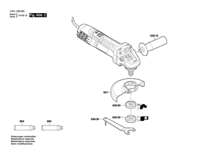 BOSCH Nadelh�lse �8x�12x8 MM | Ersatzteile f�r GWS 7-100 T | 1600910018