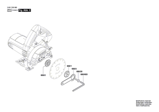BOSCH Lagerflansch | Ersatzteile f�r GDC 120 | 1619P07061