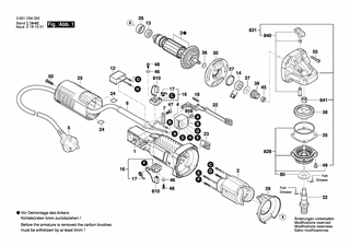 BOSCH Luftverteiler | Ersatzteile für GWS 750-125 | 1619P14139