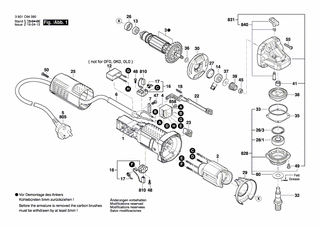 BOSCH Aufnahmeflansch Ø22,3xØ42 MM | Ersatzteile für GWS 750-100 | 1619P12159