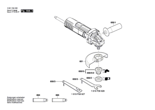 BOSCH Aufnahmeflansch Ø22,3xØ42 MM | Ersatzteile für GWS 750-100 | 1619P12159