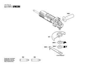 BOSCH Anker 127V | Ersatzteile f�r GWS 750-100 S | 1619P10949