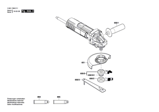 BOSCH O-Ring 44,0x1,0 MM | Ersatzteile f�r GWS10-45E | 1619P02820