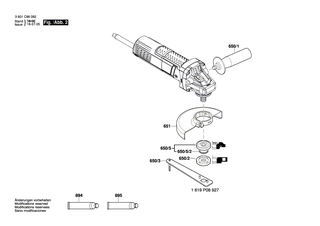BOSCH Tastknopf | Ersatzteile f�r GWS 900-125 | 1619P12188