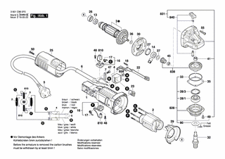 BOSCH Luftleitring | Ersatzteile für GWS 900-100 | 1619P10970