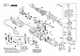 BOSCH Schleifspindel M 14, SW 17 | Ersatzteile für GWS 9-125 S | 1619P06419