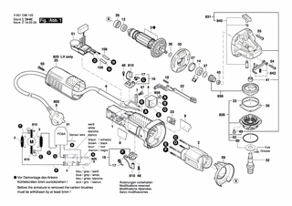 BOSCH Spezialschraube | Ersatzteile für GWS 9-115 S | 2609110052