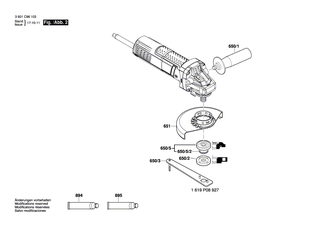 BOSCH Ausgleichscheibe 0,1 MM | Ersatzteile f�r GWS 9-115 S | 1619P02821