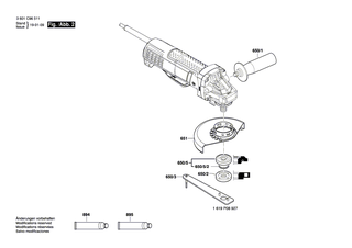 BOSCH Ausgleichscheibe 0,1 MM | Ersatzteile für GWS10-45PE | 1619P02821