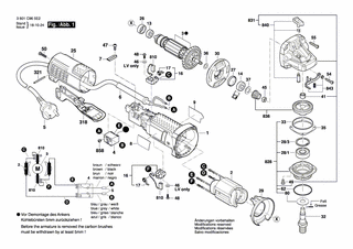 BOSCH Bürstenhalter | Ersatzteile für GWS 9-125 P | 1619P01811