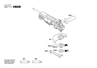 BOSCH Luftverteiler | Ersatzteile f�r GWS 9-100 P | 1619P14139
