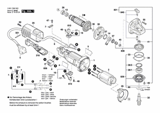 BOSCH Motorgehäuse | Ersatzteile für GWS 9-115 P | 1619P10961